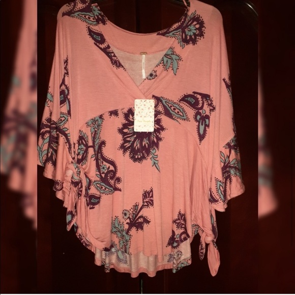 Free People Maui Wowie Palm Print Top - Picture 4 of 4